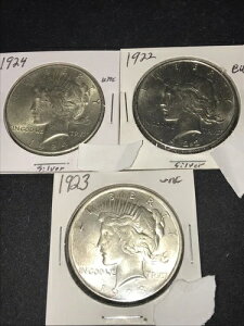 bg 3 s[X Vo[ h 1922A1923A1924 BU UNC RC 1 h  .900