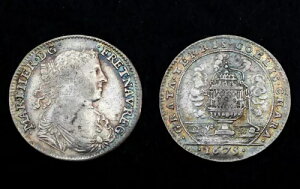 �I�[�X�g���A�̃}���[�E�e���[�Y�̃R�C���i1675�N�j�B�␻�BRef: F 13147