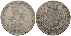 �h�C�c - �U�N�Z�� �^�[���[ 1791 - �� 0.833, 28.063g ? 42 mm KM# 1027 Fast SS-