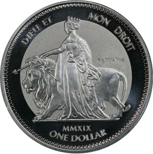 2019�N �C�M���X�̃��@�[�W������ 1�I���X ��� 1�h�� �E�i�ƃ��C�I�� PCGS PR66DCAM RGUTH088