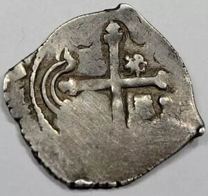 1634-1647年 メキシコ コブ 1 リアル ニート カップ型 3.2g 銀貨 スペイン植民地時代 *J144