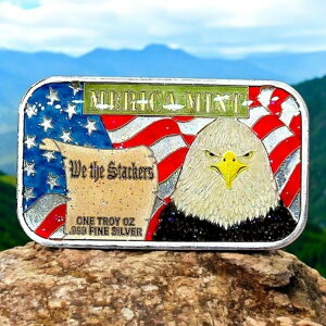 Merica Mint - �uWe the Stackers�v - 1 �I���X .999 �t�@�C���G�i�����O���b�^�[�V���o�[�o�[ #32