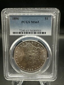 1896�N �����K�� PCGS MS-65 �z���C�g���X�^�[ �V���o�[�h���R�C�� �t�B���f���t�B�A������