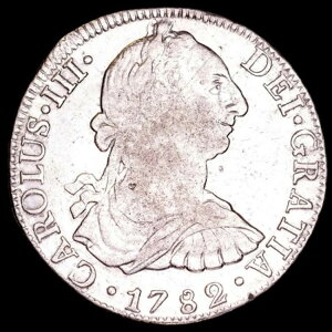 *ルツェルナエ* カルロス 3 世 (1759-1788) 8 レアレス 王冠の盾 メキシコ 1782 F・F