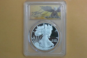 2018-S PCGS PR70DCAM シルバーイーグルプルーフ トーマス・クリーブランド サイン入り FDI ワシントン