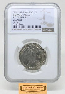 (1641-43) �C���O�����h 1S �`���[���Y1���AS-2799 ( 6.04g)�ANGC AU �ڍ׃N���[�j���O�ς� -#B27075