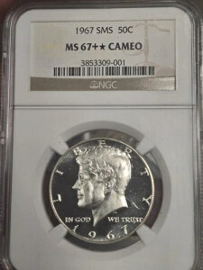 1967 SMS 50C NGC MS 67 + * �X�^�[�J���I $260 + PG �P�l�f�B �n�[�t�_���[ ����++++�t��