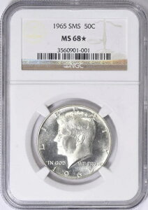 1965 50C �P�l�f�B �n�[�t �h�� SMS MS-68 * STAR ~ �J���I�ɋ߂�!