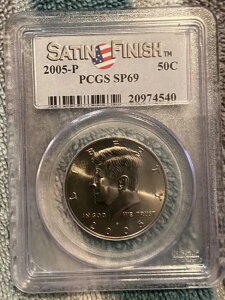 2005年 P・ケネディ・ハーフダラー - サテン仕上げ - PCGS SP69