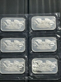 (6) 1オンス シルバータウン イーグル シルバーバー 6個セット