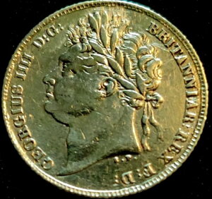 1825年 - イギリス - 6ペンス/ 1/2シリング - 0.925ドル銀貨 - キロ番号:691