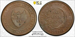 1811�N D-16 �E�[�X�^�[�E�C���_�X�g���[ �y�j�[�E�R���h���E�g�[�N�� PCGS AU �ڍ� �������b�v 2751