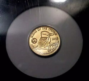 2015年 ルワンダ 1/200オンス 10フラン金貨 ワライカワセミ 世界の象徴 希少