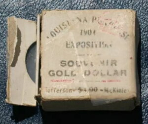 1904年ルイジアナ買収博覧会記念金貨 - 箱のみ *希少品*
