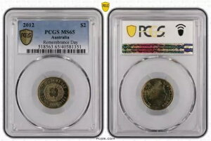 2012�N ��v�ҒǓ��L�O�� �S�[���h�|�s�[ 2�h���R�C�� PCGS MS65 #1351