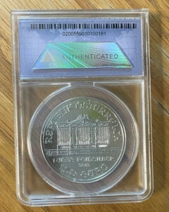 2012 ANACS MS 70 �I�[�X�g���A �t�B���n�[���j�[ 1�I���X .999 �V���o�[ 1.50 ���[���R�C���AMS 70