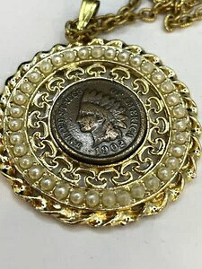 1902年 インディアンヘッド ペニー 1セントコイン アメリカ合衆国 ゴールドトーン