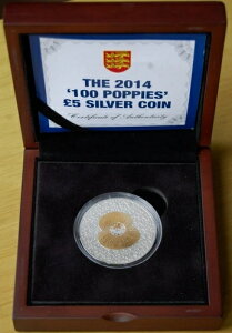 2014�N 100�|�s�[�Y 5�|���h�����b�L .925�V���o�[�R�C�� �W���[�W�[�{�b�N�X���� & COA