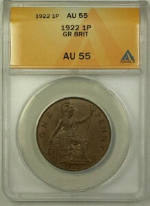 1922�N �C�M���X 1�y�j�[�d�� �L���O�W���[�W5�� ANACS AU 55