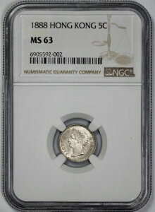 1888N` 5Zg NGC MS 63