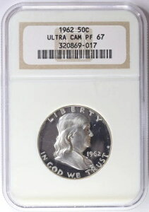 1962�N �t�����N���� �v���[�t �n�[�t�V���o�[�_���[ NGC PF67 �E���g���J���I 50�Z���g