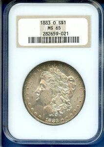 1883 O NGC MS65 �����K����� 1�h�� �č������ǃR�C�� 1883-O MS-65 �I�[���h�t�@�b�e�B
