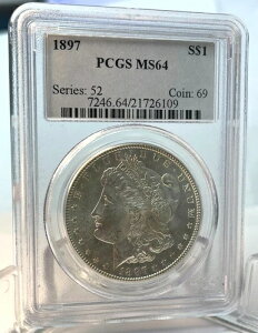 1897N AJ K 1h - PCGS - MS64 - USM497P0