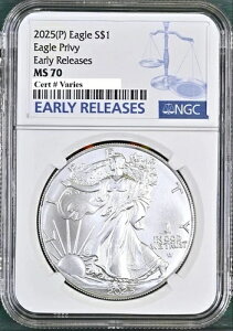 2025�N P �V���o�[�C�[�O���A�C�[�O���E�v�����B NGC MS70 ���������[�X ER ���x���t��
