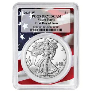 2023-W v[t 1h AJ Vo[ C[O PCGS PR70DCAM FDOI z
