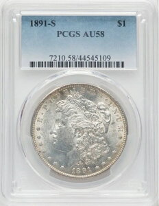 1891-S VAM 1E V[gEBO K PCGS AU58 LUSTER FOR DAYS