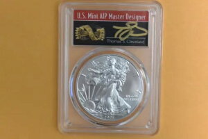 2021-(S) アメリカン シルバー イーグル T1 緊急発行 PCGS MS70 トーマス クリーブランド FS