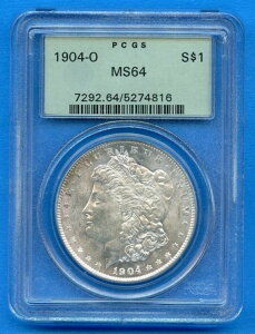 1904 O PCGS MS64 �����K����� 1�h�� �č������ǔ��s �R�C�� 1904-O MS-64 OGH