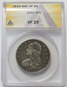 1832N  AJ LbvhoXg n[th 50Zgd ANACS VF 25