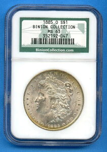 1885 O NGC MS63 �����K����� 1�h�� �č������� 1885-O MS-63 �r�j�I���R���N�V����