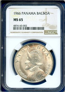 1966�N NGC MS65 �p�i�}�V���o�[ �A���E�o���{�A �o�X�R�E�k�j�F�X MS-65 �u���X�g�z���C�g
