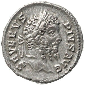 セプティミウス・セウェルスのローマ硬貨 AR デナリウス銀貨 - RESTITVTOR VRBIS