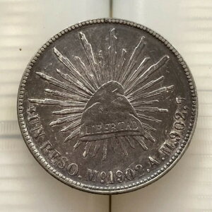 1902-Mo1902/1 国連ペソ メキシコ 銀貨 1 枚