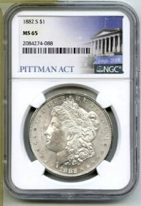 1882-S �����K����� NGC MS65 �s�b�g�}���@���x�� - �T���t�����V�X�R������ G570