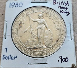 1930年 イギリス 貿易ドル 銀貨 香港 KM-T5 N#8472 希少コイン