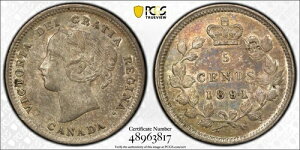 1891�N 5�Z���g PCGS �J�i�_ AU55