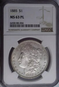 1885N Morgan MS63PLA邭̂NGC PhotoVisionɂ閾É摜