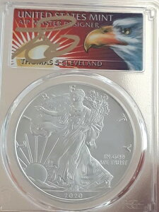 2020 W $1 o[jbVh AJ Vo[ C[O PCGS SP70 g[}X N[uh 1/15