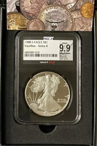 NGCX PROOF 9.9 1987 S Eagle $1 Vault Box V[Y4 ubNRA ߋƌ݂o
