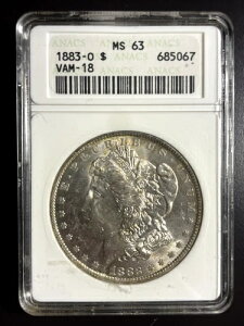 1883N  AJ Kh ANACS O[h MS63 685067