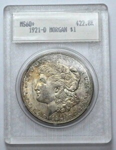 1921-D MS GEM BU UNC モルガンドル銀貨 超希少 魅力的なナチュラルトーン