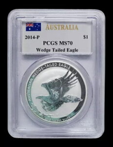 2014N P $1 I[XgA EFbWe[ Vo[C[O PCGS MS70 WE}[JeB PM0139