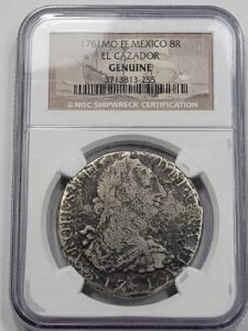 1781 メキシコ シルバー 8 レアレス エル カザドール シップレック NGC 正規品 希少 *F821