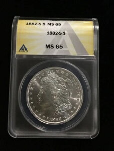 1882 S ANACS MS 65 K݁A1hd