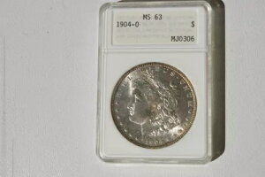 1904-O ���[�K�� �V���o�[ �_���[ MS-63 �� ANA �z���_�[ ����̂��锒!