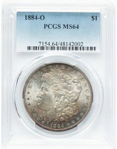 1884�N O �����K�� �V���o�[�h�� 'PCGS MS64' - �����A���̃����K���̂��̐F�������Ă�������